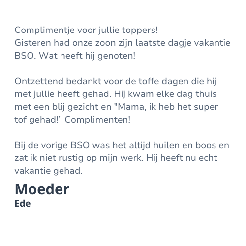 Reviews BSO Knoet Moeder Ede