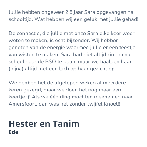 Hester en Tanim